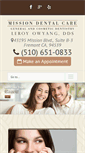 Mobile Screenshot of missiondentalcare.net